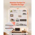 thumbnail image 4 of KFFKFF Slat Wall Paneling, 4 x 4 ft, MDF Garage Slatwall with Modular Design, White Slat Wall Easy-to-Install Adjustable Slatwall Panel with Coupling Structure & DIY Cutting, 4 of 9