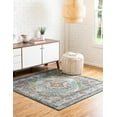 thumbnail image 4 of Unique Loom Isabella Collection Area Rug - Rossellini (7' 10" Square Blue/Beige), 4 of 8