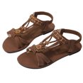thumbnail image 6 of Mostsola Womens Flat Sandals Boho Beaded Open Toe Slingback Flats Casual Lightweight Beach Shoes, 6 of 8