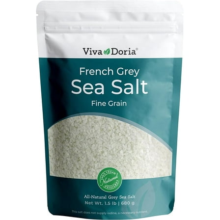 Viva Doria French Light Grey Sea Salt, 24 oz (1.5 lb)
