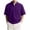 Purple, variant on Mens Shirts Short Sleeve Quarter Zip Golf Shirt Vintage Solid Collared Tshirt Loose Fit Casual Stylish Tops