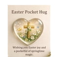 thumbnail image 2 of Hogar y jardín, Decoración del hogar, Adorno de bolsillo de Pascua con forma de corazón, Tarjeta de felicitación temática, Mini decoración, Accesorio de regalo para las fiestas de primavera, Tarjetas, 2 of 2