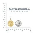 thumbnail image 3 of Picturesongold.Com Saint Joseph Round Religious Medal Necklace Pendants Unisex Adult - 10k Yellow Gold - 3/4 x 3/4 in, 3 of 5