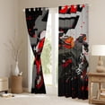 thumbnail image 3 of Erosebridal Dirt Bike Curtains Extreme Sports Motorcross Vehicle Curtains & Drapes,Red Motorbike Cool Sports Blackout Curtains Motor Vehicles Window Curtains 52''Wx84''L, 3 of 5