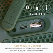 MEE audio lightSPKR Bluetooth Wireless Speaker + Camping Lantern IPX6 Water Resistant (Forest Green)