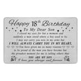 thumbnail image 1 of Cateissary Padre Madre Hijo Feliz cumpleaños Grabado Titular Regalos Retro Portátil Grabado Cartera Insertar Tarjetas Favor de fiesta Decoración del hogar Tipo 2, 1 of 6