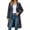 Dark Gray, variant on Double Breasted Spring Fall Women Solid Color Lapel Long Casual Trench Coat