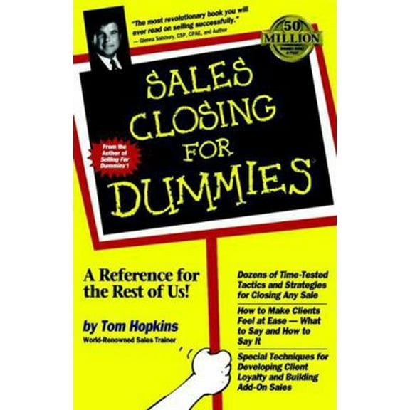Pre-Owned Sales Closing for Dummies (Paperback) 0764550632 9780764550638