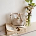 thumbnail image 3 of Bolsos de compras de moda para mujer, bolsos tipo cartera simples, 2 unidades/juego, bolsos cruzados de PU para niñas, 3 of 9