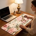 thumbnail image 4 of Creatine Large Pad Desk Mat With Leaf Print For Home Gaming And Study 300x800mm Rubber Keyboard Pad Home & Pad Nice Edge Thick Desk Mat Laptop Slip, 4 of 6