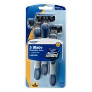Equate 5 Blade Disposable Razors, 3 count