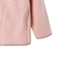 thumbnail image 5 of Unisex Kids Solid Color Fleece Coat, Long Sleeve Casual Outerwear With Side Pockets Loose Fashion Daily Jacket for Boys Girls All Season Wear Pink 4-5 Years, 5 of 5