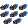 thumbnail image 1 of Conector de cable de altavoz YejeySound Neutrik NL8FC, paquete de 8, 1 of 1