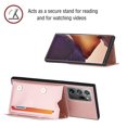 thumbnail image 3 of Wallet Case for Samsung Galaxy Note 20 Ultra(6.9 Inch) with Stand Card Slots Magnetic Closure Wrist Strap Cover, Slim Fit Skin Friendly Shockproof Drop Resistant Back Flip Folio Phone Case,Rosegold, 3 of 11