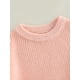 thumbnail image 5 of Txlixc Suéteres de cuello redondo para bebés pequeños, suéteres de punto sueltos de color sólido de manga larga Txlixc  Moda, 5 of 9