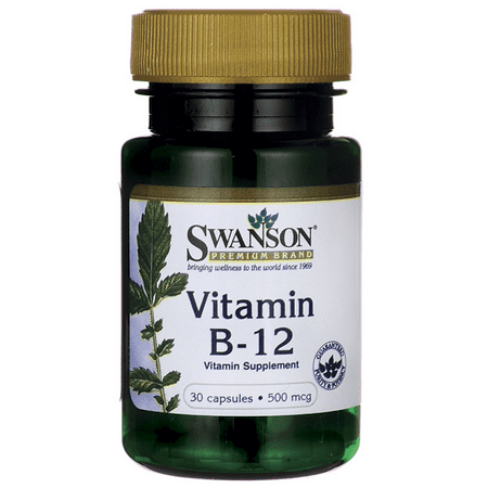 Swanson La vitamine B-12 500 mcg 30 Caps
