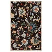 SAFAVIEH Blossom Bentley Floral Area Rug, Brown/Yellow, 4' x 6'