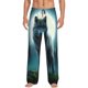 thumbnail image 1 of Fotbe Wolf Pantalones de Pijama para Hombre, Pantalones de Dormir, Pantalones de Casa con Cintura Ajustable y Bolsillos-Large, 1 of 6