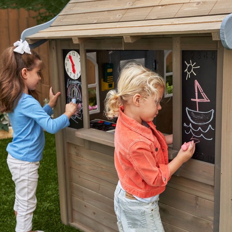 KidKraft Forestview II Wooden Outdoor Playhouse with Ringing