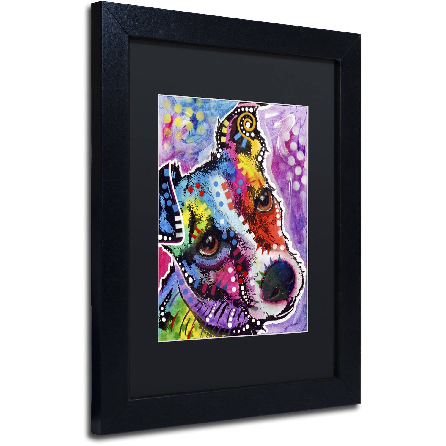 Trademark Fine Art "Dreamy Jack" Canvas Art by Dean Russo, Black Matte, Black Frame