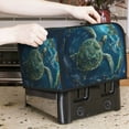 thumbnail image 7 of Goofa Artistic Turtle Earth Print Toaster Cover 4 Slice, Four Slice Bread Machine Cover Quilted Toaster Covers Bread Maker Cover Kitchen Appliance Cover, 7 of 7