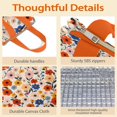 thumbnail image 4 of Pioneer Flower Floral Print Pattern Insulated Lunch Bag for Women & Adults,Large Portable Soft Cooler Lunch Bag,Thermal Food Storage Tote with Pearl Cotton,8.66L,8.75x5.75x9.5 Inch, 4 of 6