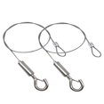 thumbnail image 3 of OULII 2pcs Light Hangers Silver Stainless Steel for Display Exhibition and Advertising Light Box, 3 of 6