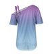thumbnail image 5 of Tops de Ajuste Suelto para las Mujeres Moda Impresa Doble Suspensión Manga Corta Top Suelto, Blusa Casual Ligera, 5 of 5
