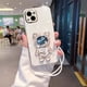 thumbnail image 1 of Funda de astronauta de arena movediza para iPhone 13 ProMax, funda para iPhone 14, 12 Pro, 12mini, 11, 6, 6S, 7, 8 Plus, funda trasera con soporte Fivean unisex, 1 of 2