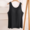 thumbnail image 4 of BILIKEYU Women's Workout Tank Tops, Built in Shelf Bra Racerback Camisole V Neck Ribbed Knit High Stretchy Sleeveless Athletic Shirts for Gym Yoga Running, Black, 4 of 5