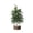 B, variant on QISIWOLE Artificial Mini Pine Tree, Wood Base Tabletop Tree, 11.81 x 3.94 x 3.94 Inch Plastic Fake Tree, For Shelf Mantel Table Decor