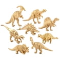 thumbnail image 1 of Juego de dinosaurio dorado, modelo animal, juguete educativo de acción de dinosaurio para niños. 8pcs, 1 of 9