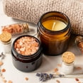 thumbnail image 6 of 24 Pack Small Glass Jars with Black Lids, 4oz Amber Empty Cosmetic Containers Round Glass Jar with Inner Liners for Lotions, Powders and Ointments, 6 of 6
