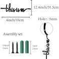 thumbnail image 2 of This is Us Metal Sign Wall Art Decor Rustic Letter Signs Black Hanging Word Cutout Decoration for Christmas Home Decoration Indoor Outdoorart Living, 2 of 9