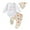 White, variant on Atogsazn Infant Baby Girl Boy Halloween Outfits Pumpkin Long Sleeve Romper Bodysuit and Pants Hat Set Fall Winter Clothes White 3-6 Months