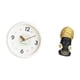 thumbnail image 5 of Reloj de pared moderno, silencioso, con números , decorativo para el hogar, la oficina, el estudio, la sala de estar, estatua de mujer africana, 5 of 8