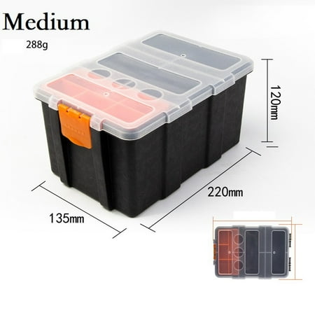 

BCLONG 1Pc Toolbox Organizer Hardware Parts Screw Plastic Storage Box For Electrician