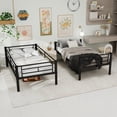 thumbnail image 2 of Noble House Simple Black Detachable Bunk Bed,Stable & Quiet Twin Size,Black, 2 of 10