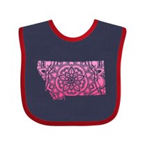 Inktastic Montana Silhouette Mandala Boys or Girls Baby Bib
