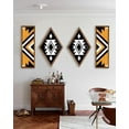 thumbnail image 6 of Aztec Wall Decor, Western Wall Art Wood Southwestern Boho Black White Bathroom Bedroom Room Wooden Diamond Geometric Modern Rustic Farmhouse Home Decoration, 6 of 6