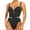 D Black, variant on Elainilye Fashion Bodysuits for Women Tummy Control Shaping Crotch Fit Lace Tight Strap Bodysuit Shapewear,Black