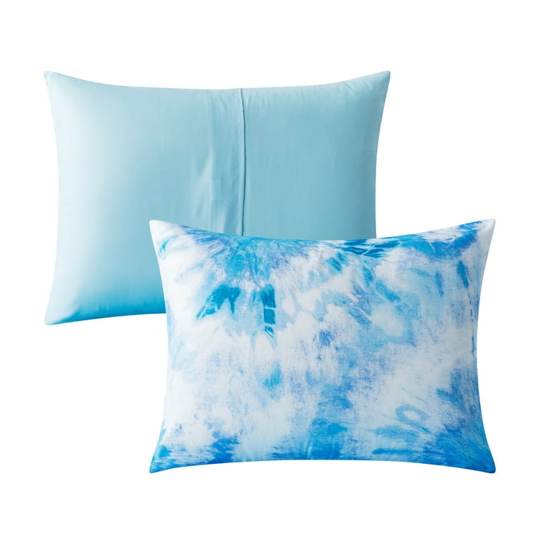 Mainstays Blue Tie Dye 5 Piece Bed in A Bag Comforter Set with Sheets, Twin/Twin XL, Size: Twin / Twin XL