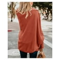 thumbnail image 4 of Women Kimono Batwing Cable Knitted Slouchy Oversized Wrap Cardigan Sweater, 4 of 6
