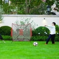 thumbnail image 4 of UPOUART Soccer Training Equipment Red Football Practice Net Nylon Distance Control 1Pcs, 4 of 8