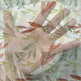 thumbnail image 3 of Leaf Tulle Curtains with Rod Pocket, Abstract Faded Floral Images and Retro Patterns with Old Fashioned Traditional Texture, Sheer Drape for Wedding Party 2 Panels, 7 Sizes, Multicolor, by Ambesonne, 3 of 3