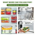 thumbnail image 3 of Stelive 56 pcs Food Storage Container Set, Leak Proof Lunch Boxes, BPA-Free Clear Plastic Storage Containers for Home & Kitchen Organization with Labels & Pen, 3 of 12