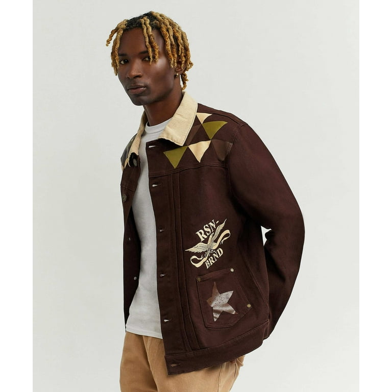 Geometric print jacket sale