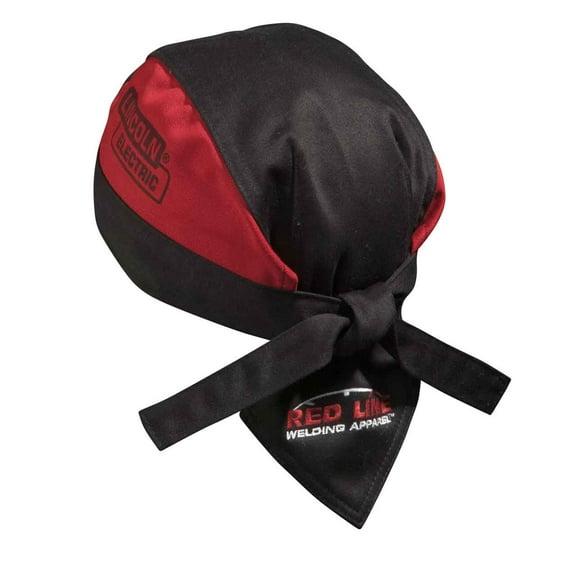 Lincoln Electric FR Doo Rag, Black & Red, K2993-ALL