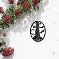 thumbnail image 5 of Tower Metal Wall Art Decor Black Wall Silhouette Hanging Decor Iron Wire Wall Art Sculpture Decoration Sign Hollow Out Minimalist Seagull Ornament for Indoor Outdoor Home 12 x 8.7Inch, 5 of 7