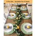 thumbnail image 4 of 13 Inch Round Placemats Set of 4, Happy Birthday Non Slip Heat Insulation PP Table Mats, Sage Green Modern Abstract Art Washable Place Mats for Kitchen Dining Party Table Decor, 4 of 7